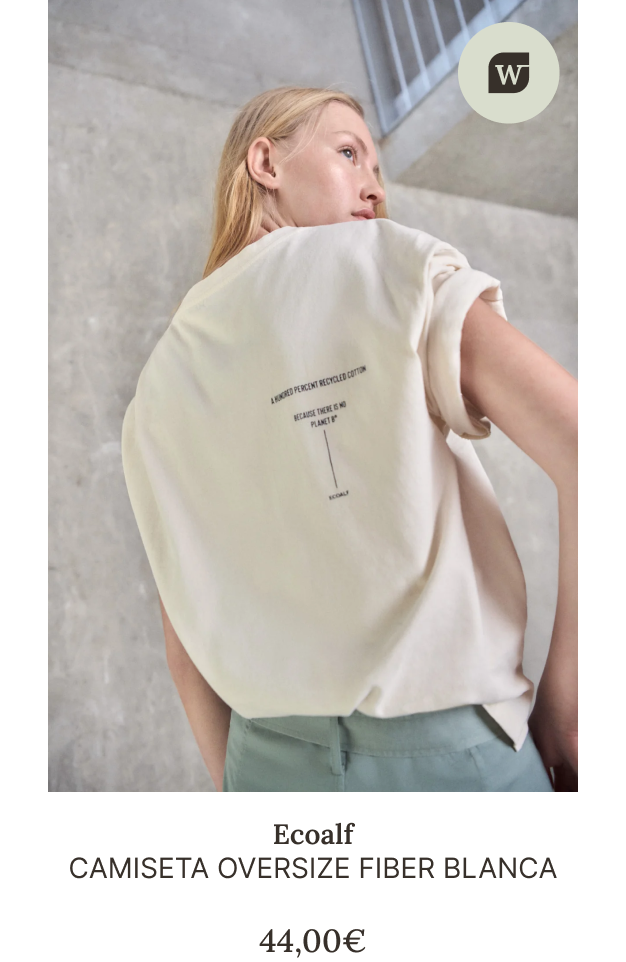 Imagen de camiseta blanca de la tienda online de Ecoalf