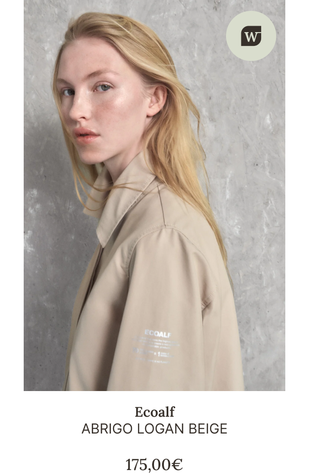 Imagen de abrigo beige de la tienda online de Ecoalf