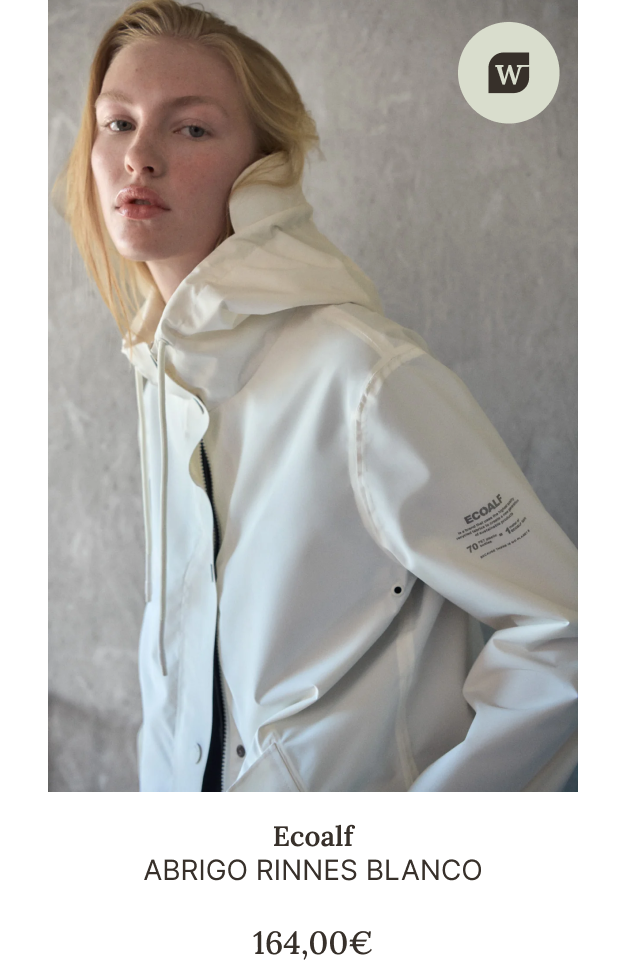 Imagen de abrigo blanco de la tienda online de Ecoalf